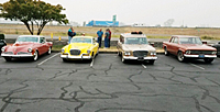 4 cars lineup